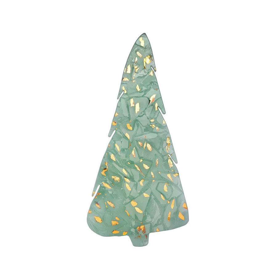 Annieglass Elements 16 X 8" Holiday Tree