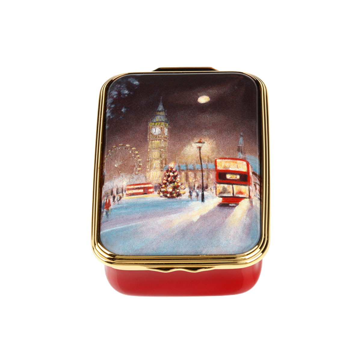 Halcyon Days Christmas in Westminster Enamel Box