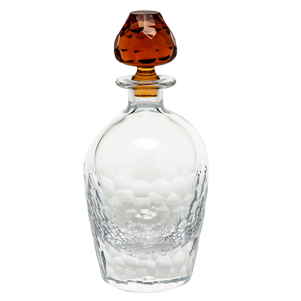 Moser Crystal Fusion Decanter 24 Oz. 10.8" Clear and Topaz