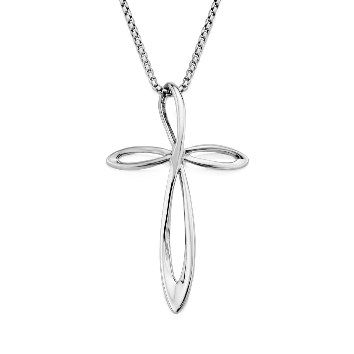 Nambe Jewelry Silver Cross Necklace