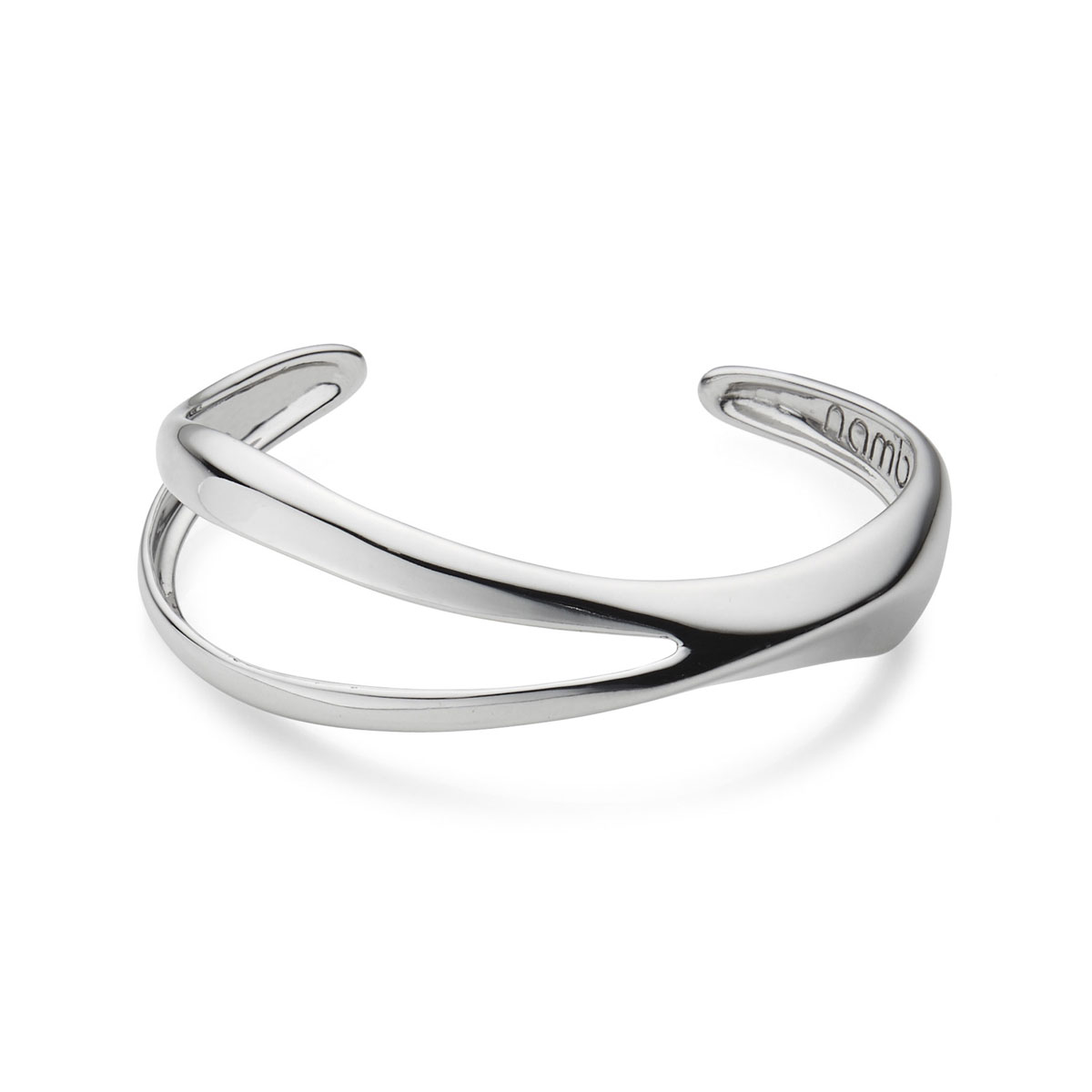 Nambe Jewelry Silver Split Peak Cuff Bracelet
