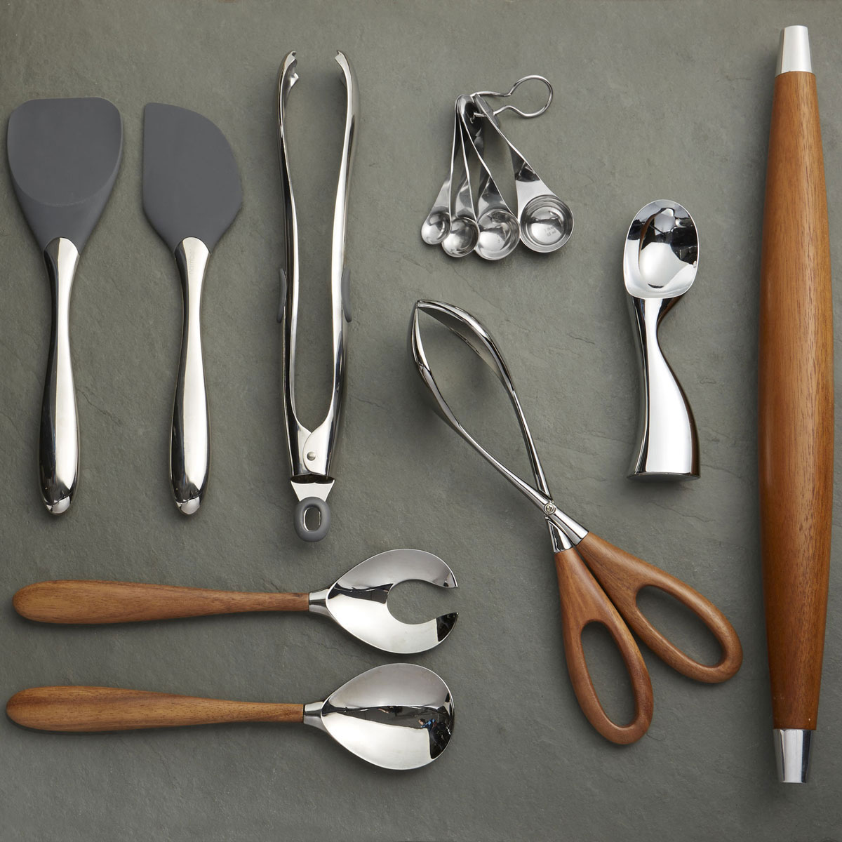 Nambe Gourmet Twist Metal Measuring Spoons