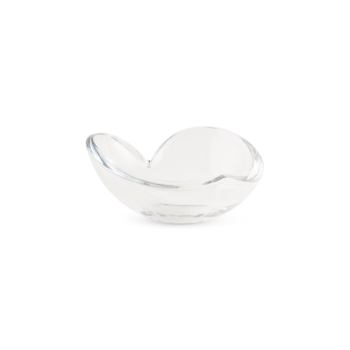 Nambe Glass 6.25" Heart Bowl