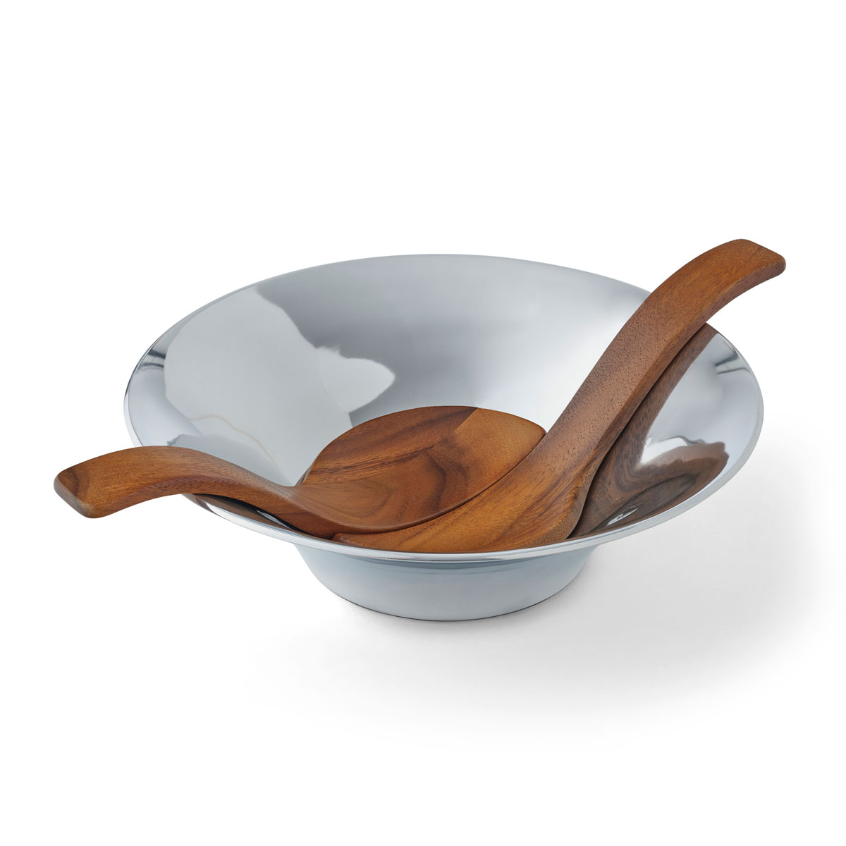 Nambe 13" Chillable Salad Bowl and Servers