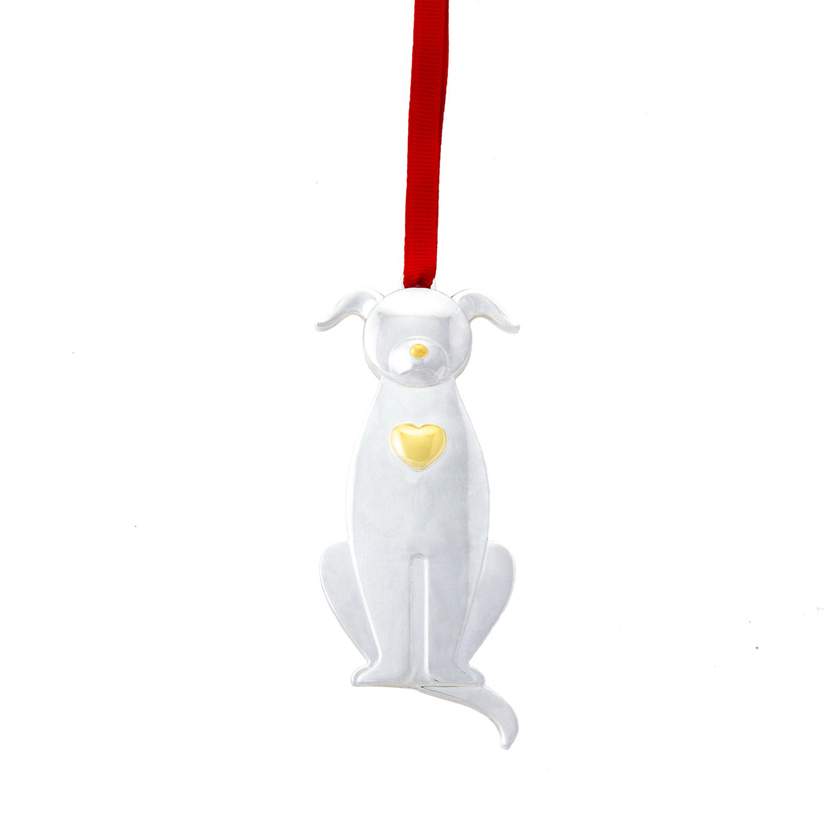 Nambe Metal Holiday 2023 Dog Ornament