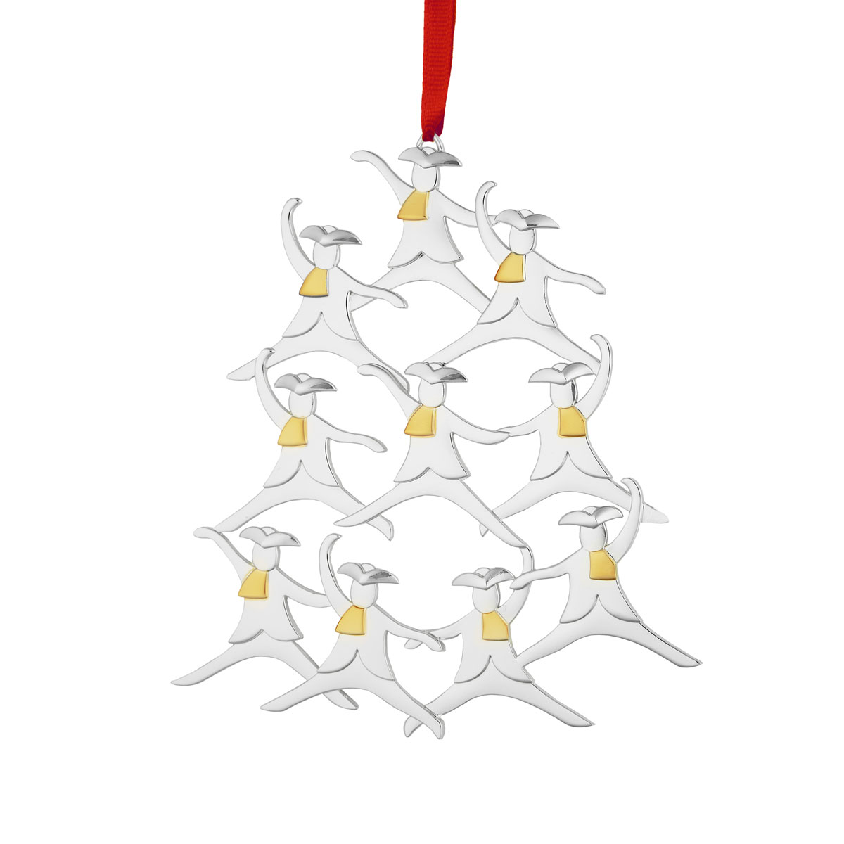 Nambe 2024 Ornament Twelve Days of Christmas: 10 Lords A Leaping