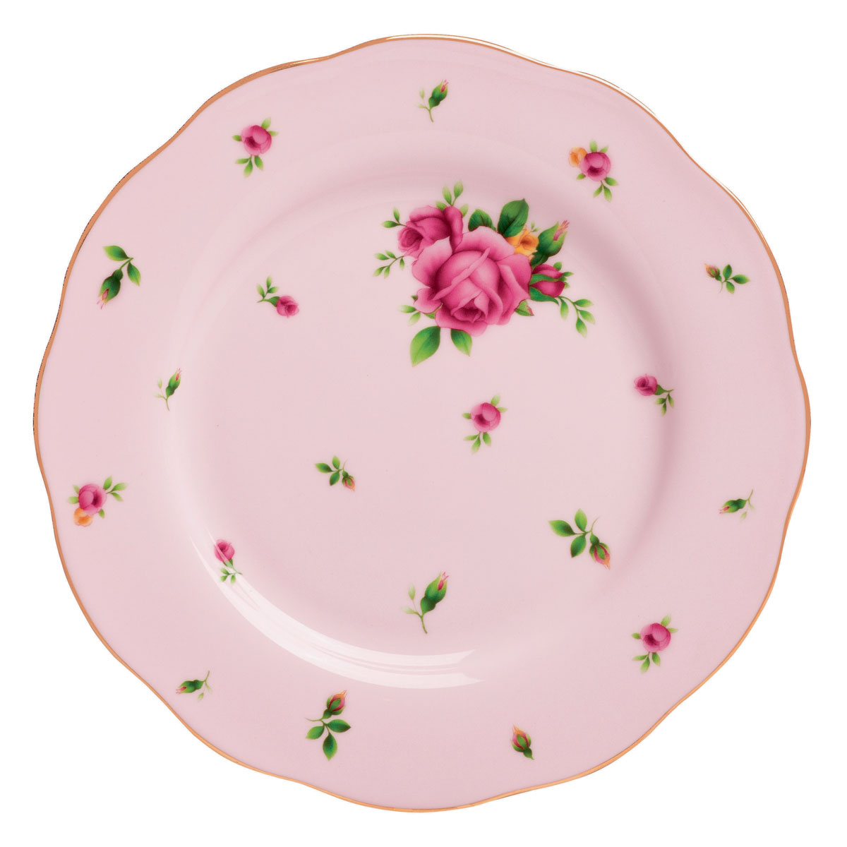 Royal Albert New Country Roses Pink Salad Plate 8.3"