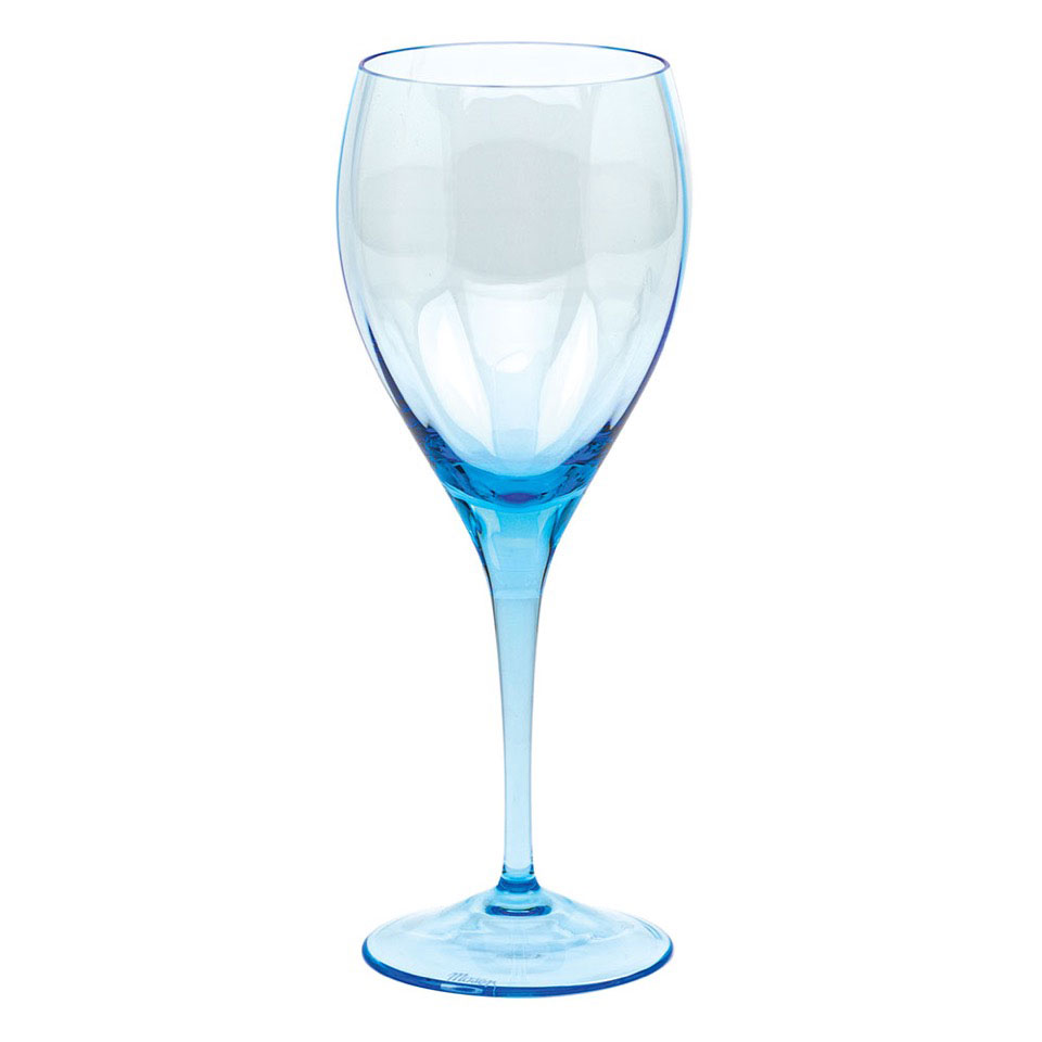 Moser Optic Goblet Aquamarine, Single