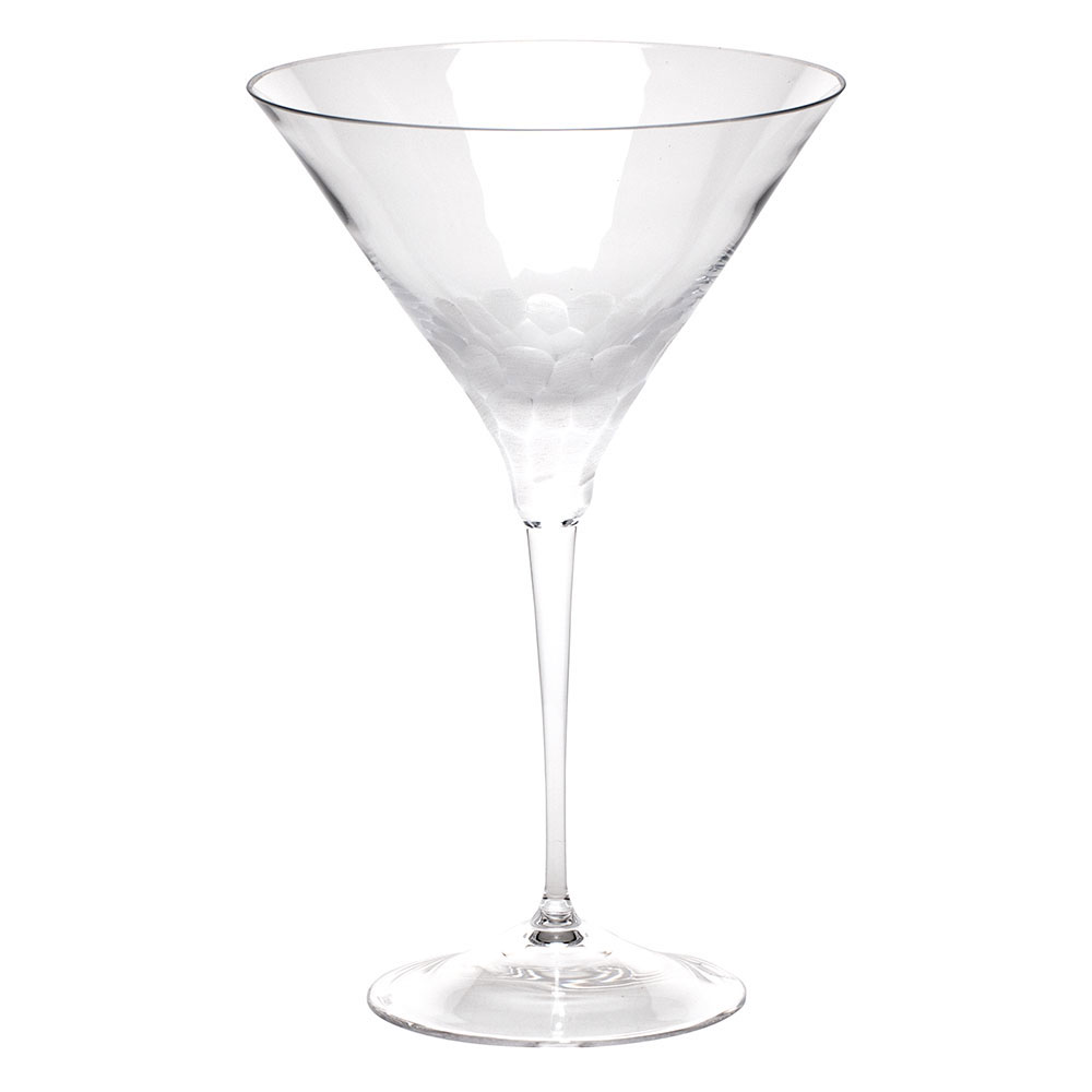 Moser Crystal Pebbles Martini Glass, Clear, Single