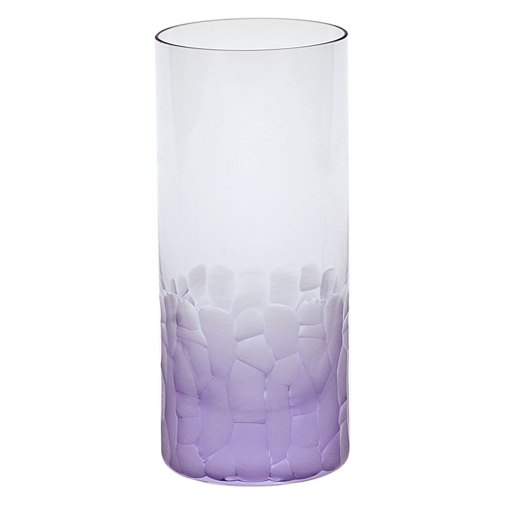 Moser Crystal Pebbles Hiball Glass, Alexandrite Purple, Single