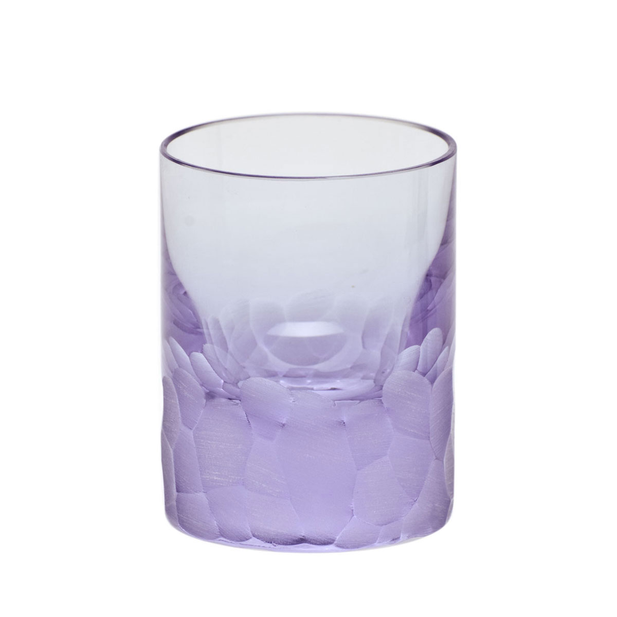 Moser Crystal Pebbles Shot Glass, Alexandrite Purple, Single