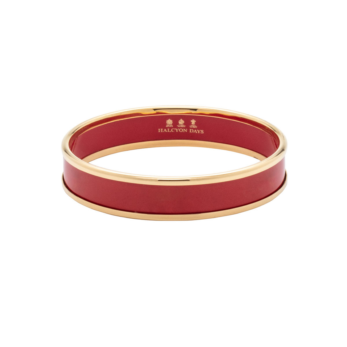 Halcyon Days 1cm Deep Red Gold Small Bangle