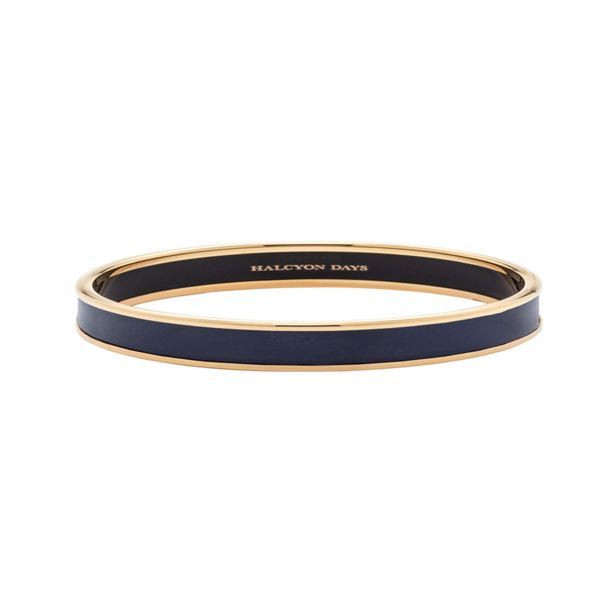 Halcyon Days 6mm Navy Gold Small Bangle