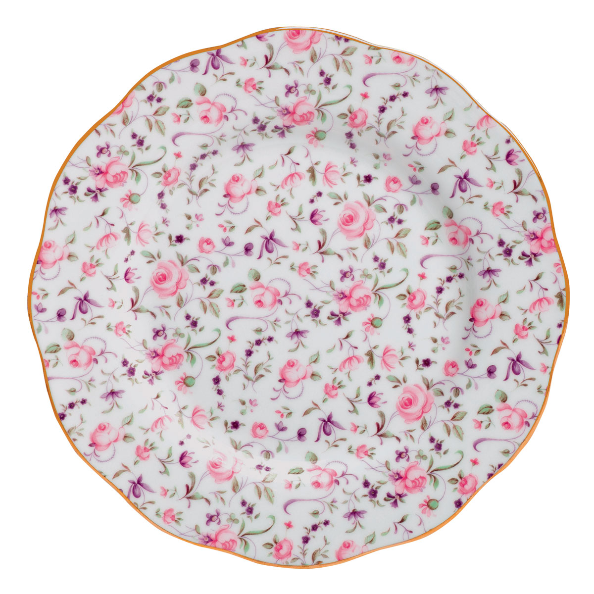 Royal Albert Rose Confetti Salad Plate, Single