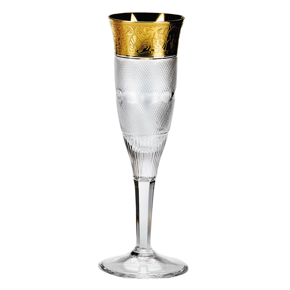 Moser Crystal Splendid Champagne Flute, Single