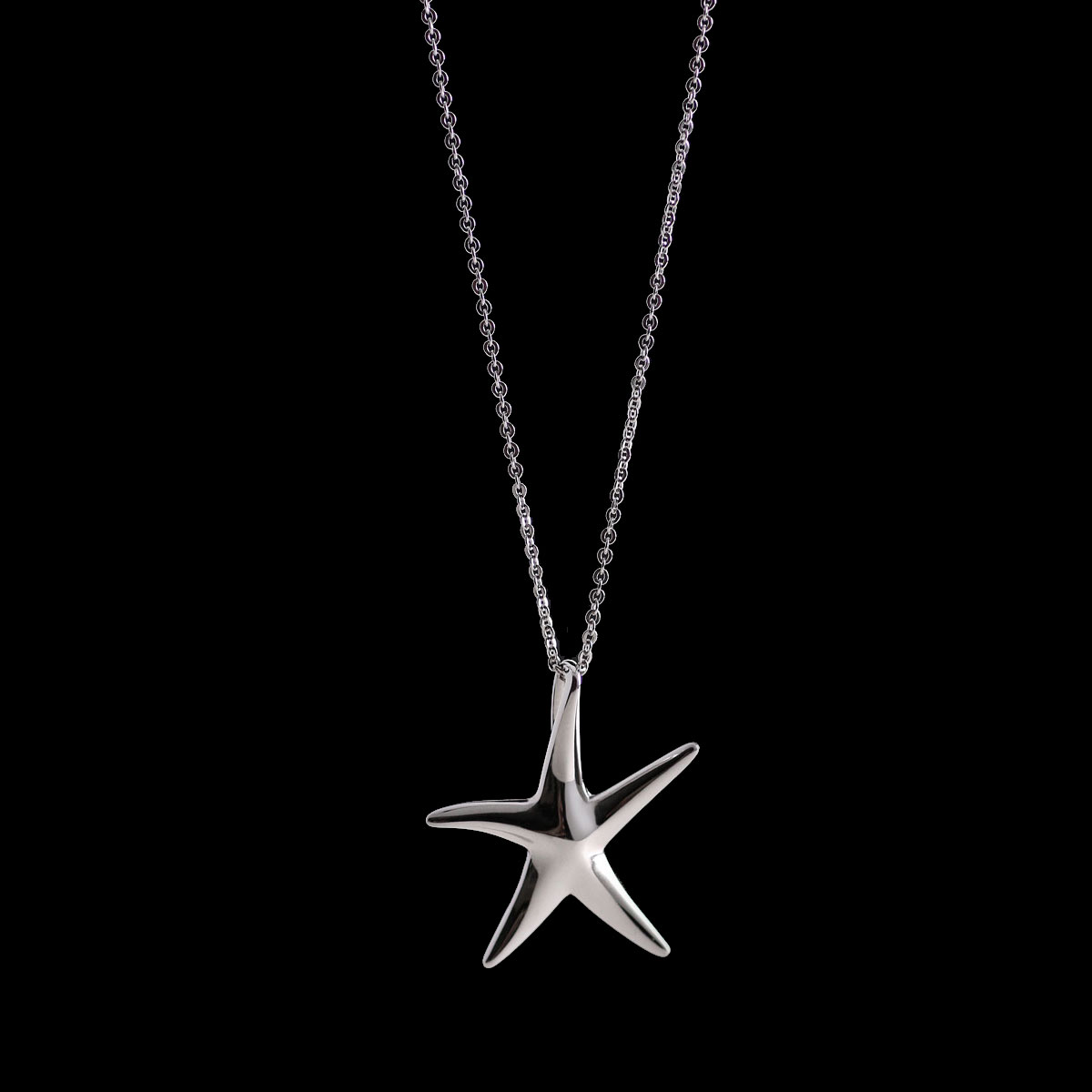 Cashs Ireland, Sterling Silver Starfish Pendant Necklace