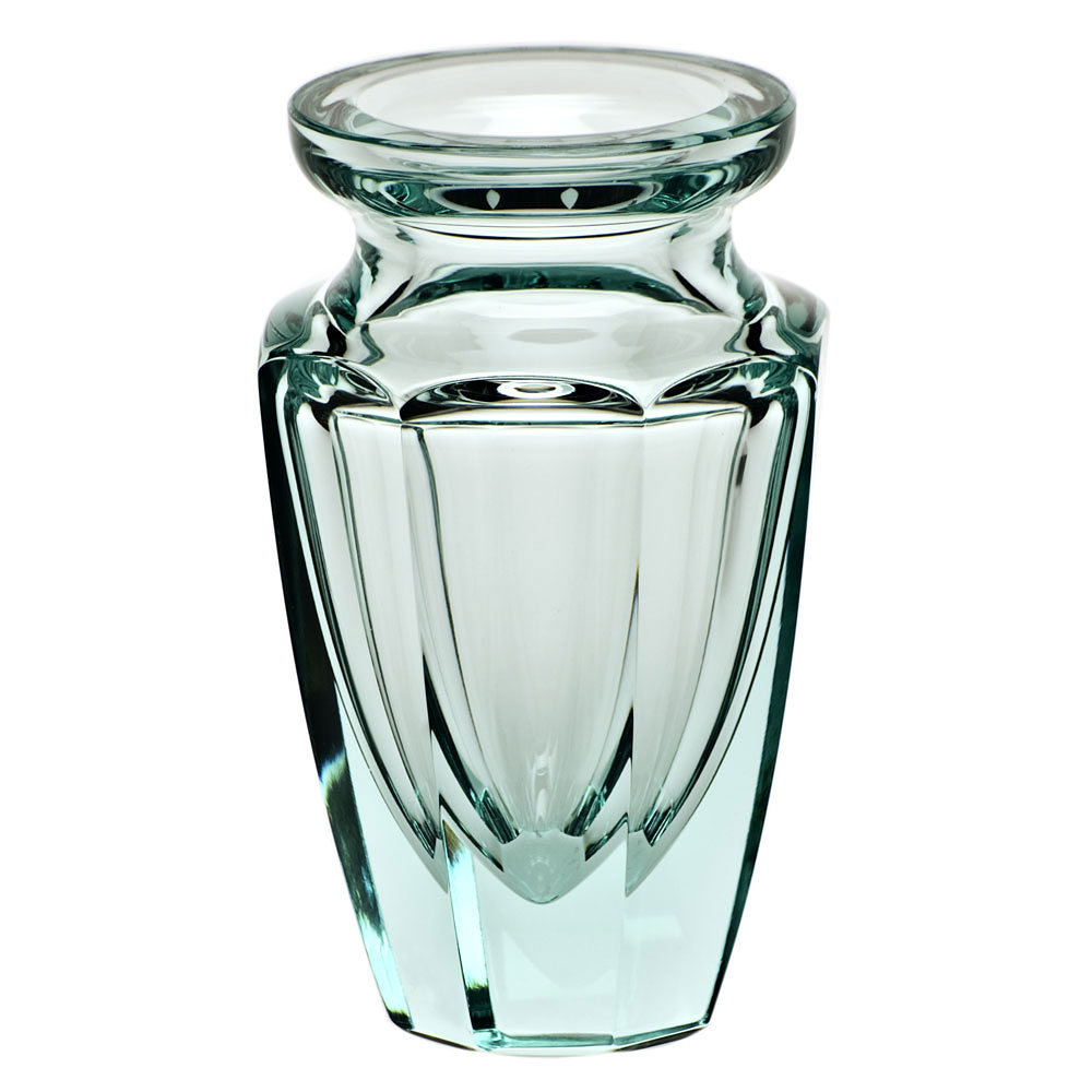 Moser Crystal Eternity Bud Vase 4.5" Beryl