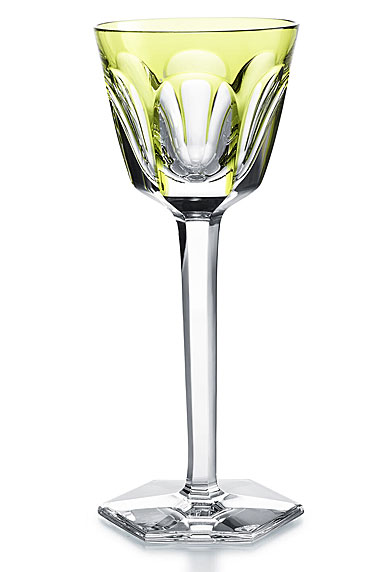 Baccarat Harcourt Rhine Wine Glass, Moss