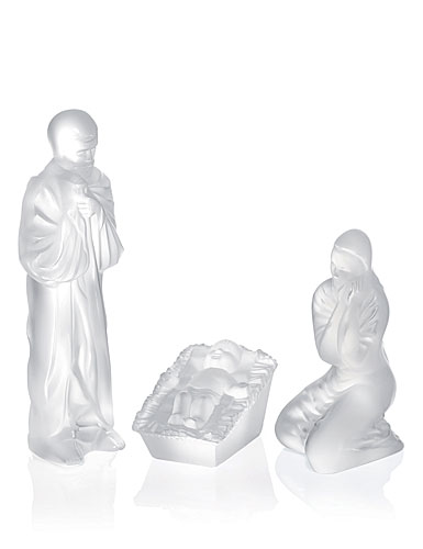 Lalique Nativity - Mary, Joseph and Baby Jesus