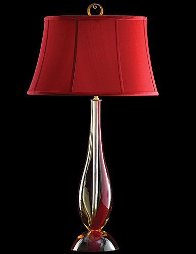 Waterford Evolution Red & Amber 34.5 table lamp