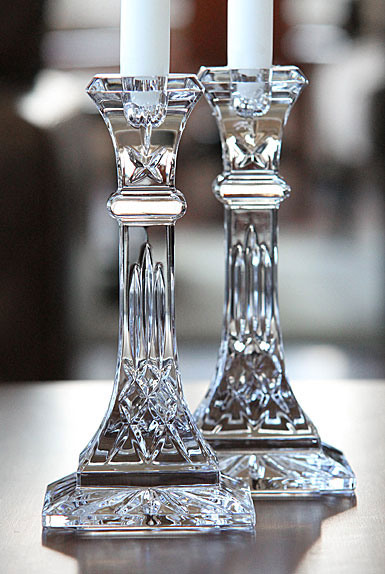 Waterford Lismore 8 candlesticks, pair