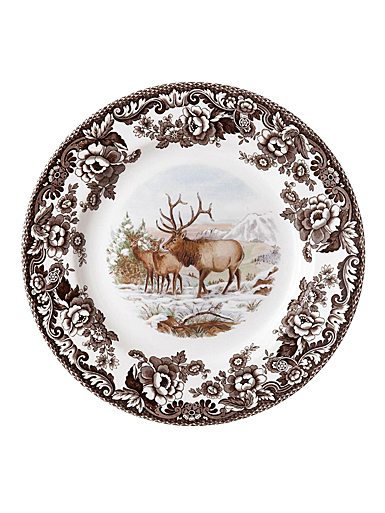 Spode Woodland American Wildlife Salad Plate, Elk