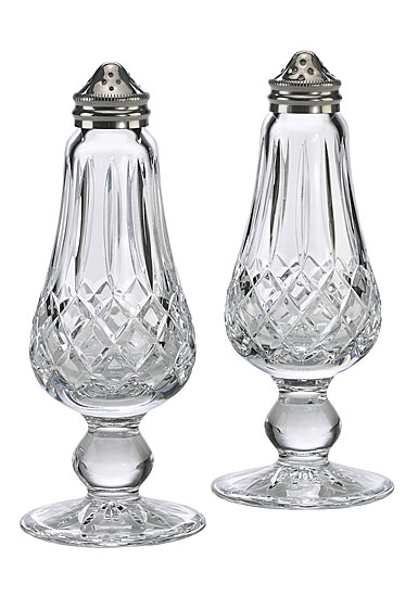 Waterford Lismore Footed Salt and Pepper Shaker Set
