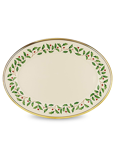 Lenox China Holiday 13" Oval Platter