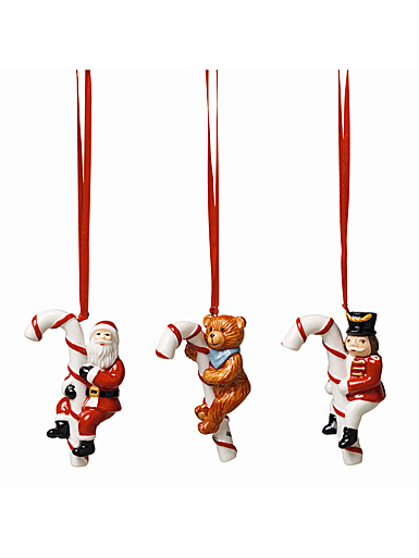 Villeroy and Boch Nostalgic Ornaments Candy Cane Stick Ornaments, Set of 3
