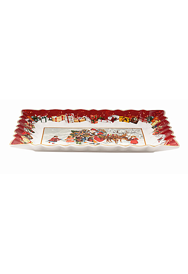 Villeroy and Boch Toys Fantasy Cake Plate, Santa and Kids