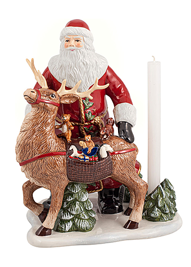 Villeroy and Boch 2023 Christmas Toys Memory Figurine, Santa with Deer