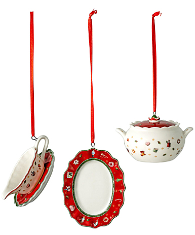 Villeroy and Boch Toys Delight Decoration Ornaments, Serveware Set of 3