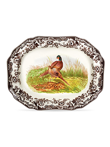 Spode Woodland American Wildlife Octagonal Platter, Pheasant