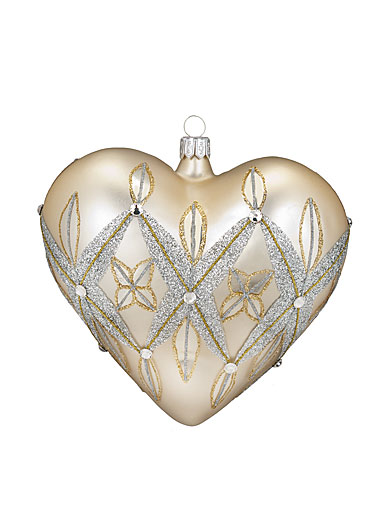 Waterford Heirloom Lismore 60th Heart Ornament