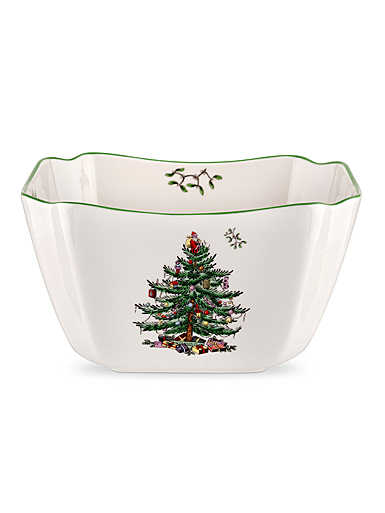 Spode Christmas Tree Serveware Small Square Bowl