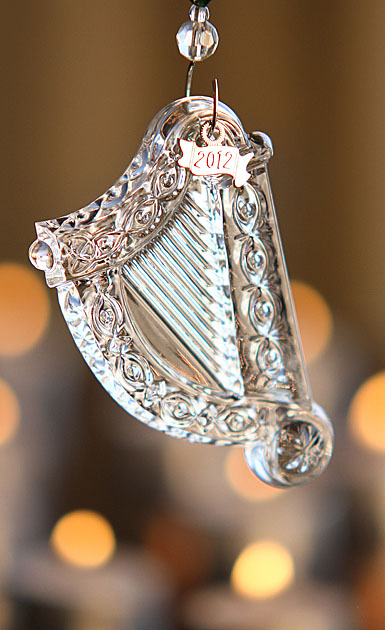 Waterford 2012 Irish Charms Harp Ornament