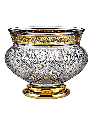 Waterford Lismore Anniversary - Lismore Castle Gilded Bowl