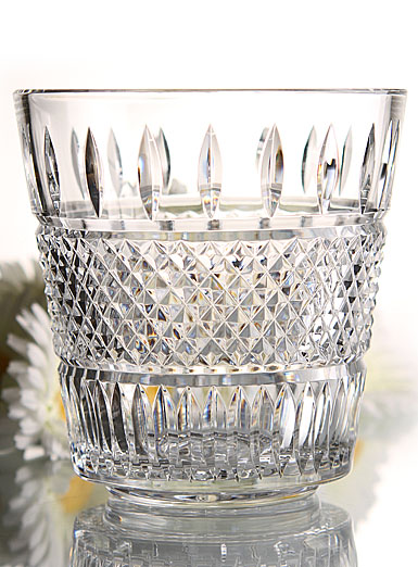 Waterford Irish Lace Ice Bucket, With Tongs