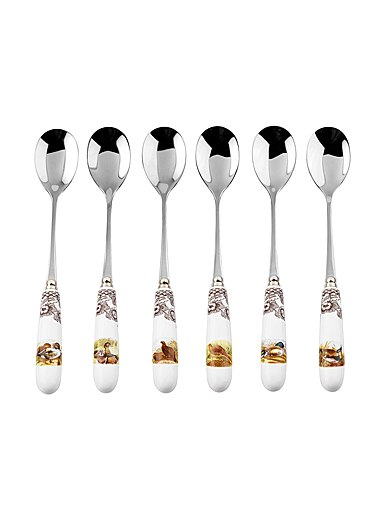Spode Woodland Cutlery Set of 6 Teaspoons Assorted