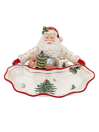 Spode Christmas Tree Figural Santa Dish