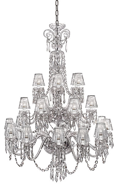 Waterford Chandelier Collection - Ardmore 24 Arm With Crystal Shades