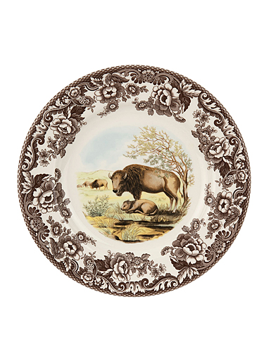 Spode Woodland American Wildlife Dinner Plate, Bison