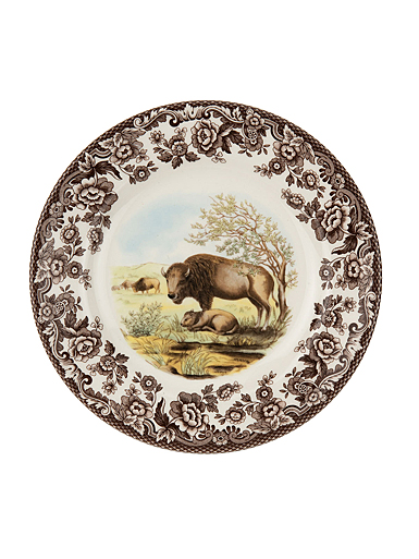 Spode Woodland American Wildlife Salad Plate, Bison