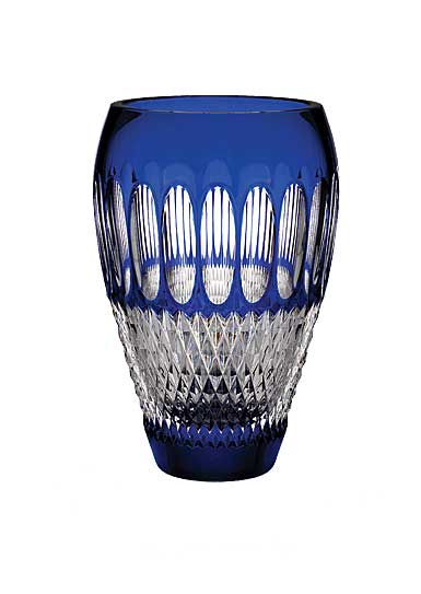 Waterford Crystal, Colleen 60th Anniversary Cobalt 8" Crystal Vase