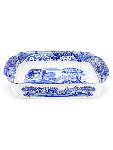 Spode Blue Italian Bakeware Rectangular Handled Dish