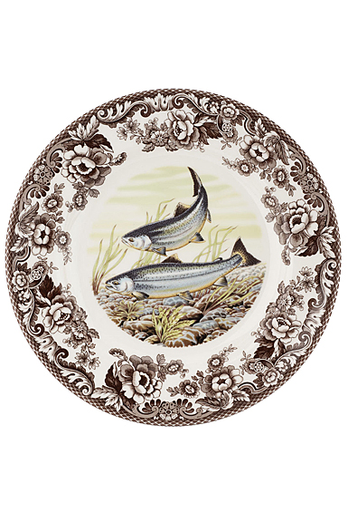Spode Woodland Dinner Plate, King Salmon
