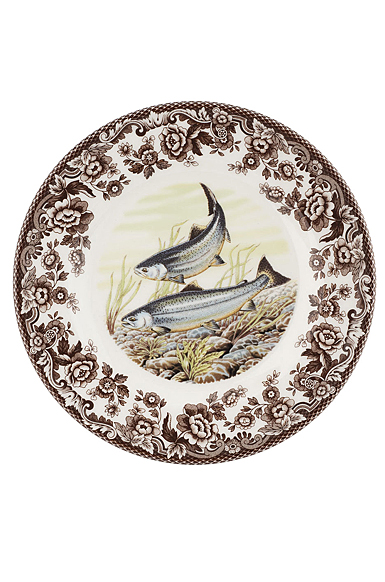 Spode Woodland Salad Plate, King Salmon