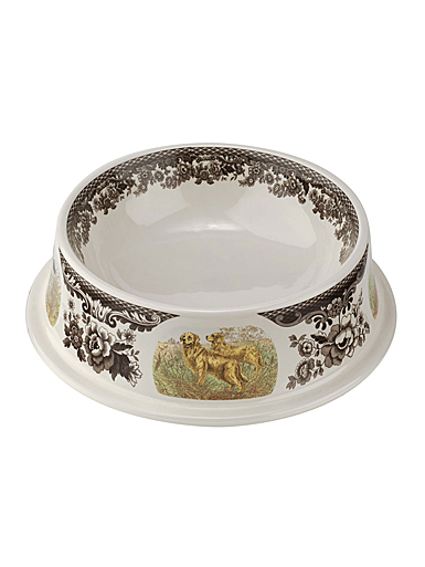 Spode Woodland Hunting Dogs Pet Bowl, Assorted Dogs