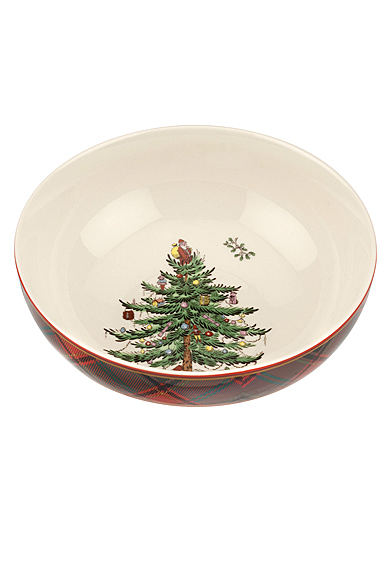 Spode Christmas Tree Tartan Bowl