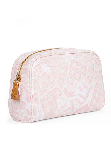 Aerin Batik Beauty Bag Small, Light Pink